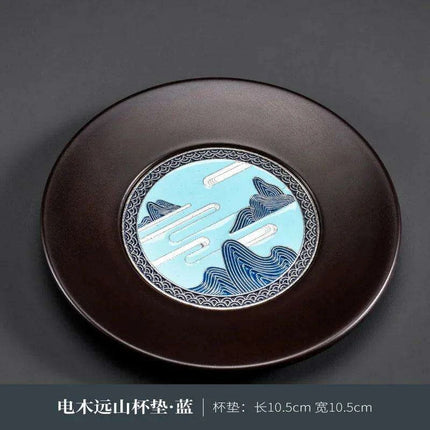 Serene Zen-Style Kung Fu Tea Coasters - Stylish Heat-Resistant Mats for Enhanced Beverage Experience..