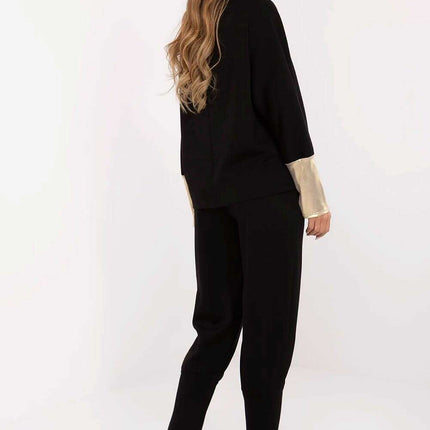 Set 209499 Elegant Pink Viscose Elastane Blouse and Trousers - Très Elite