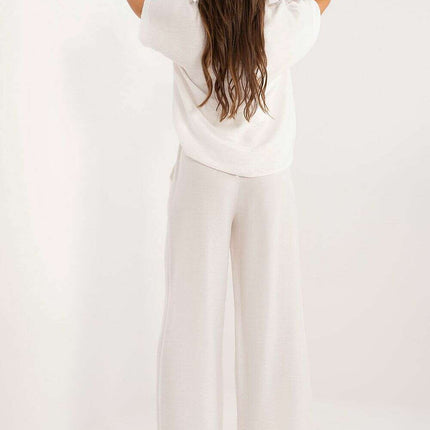 Set Model 198951 Black Viscose Blouse and Pants Outfit - Très Elite