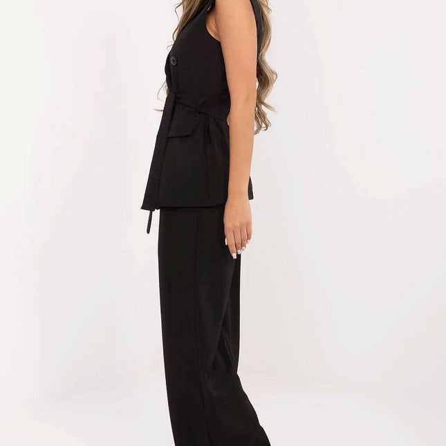 Set Model 212034 Chic Two Piece Vest And Wrap Belt Outfit