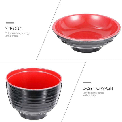 Set of 3 Elegant Japanese Soup Bowls with Lids for Miso and Hot Pot Dining- Très Elite- Très Elite