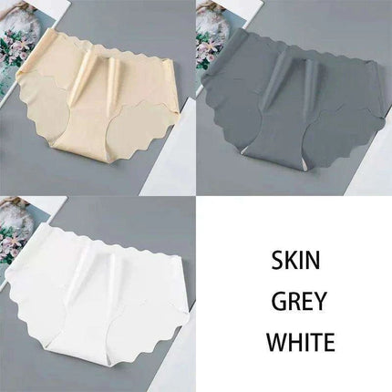 Set of 3 Elegant Seamless Women's Briefs - Soft Wave Edge Comfort Underwear - Très Elite