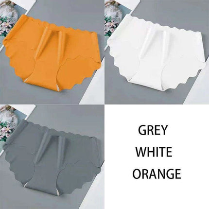 Set of 3 Elegant Seamless Women's Briefs - Soft Wave Edge Comfort Underwear - Très Elite