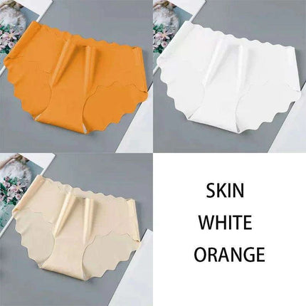 Set of 3 Elegant Seamless Women's Briefs - Soft Wave Edge Comfort Underwear - Très Elite