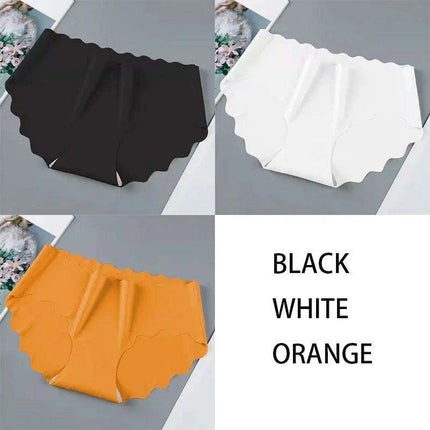 Set of 3 Elegant Seamless Women's Briefs - Soft Wave Edge Comfort Underwear - Très Elite
