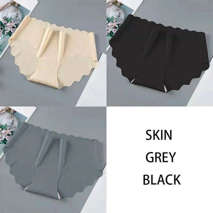 Set of 3 Elegant Seamless Women's Briefs - Soft Wave Edge Comfort Underwear - Très Elite