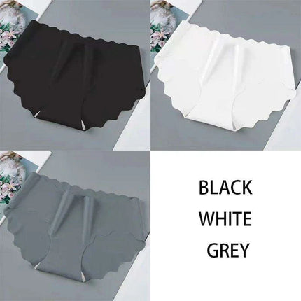 Set of 3 Elegant Seamless Women's Briefs - Soft Wave Edge Comfort Underwear - Très Elite