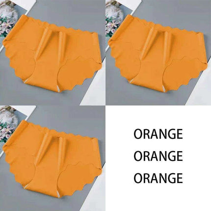 Set of 3 Elegant Seamless Women's Briefs - Soft Wave Edge Comfort Underwear - Très Elite