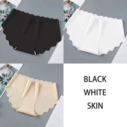 Set of 3 Elegant Seamless Women's Briefs - Soft Wave Edge Comfort Underwear - Très Elite