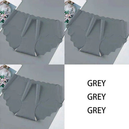 Set of 3 Elegant Seamless Women's Briefs - Soft Wave Edge Comfort Underwear - Très Elite