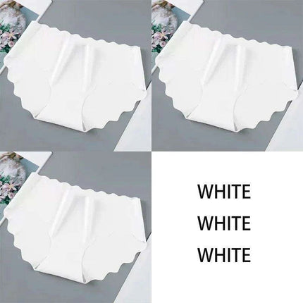 Set of 3 Elegant Seamless Women's Briefs - Soft Wave Edge Comfort Underwear - Très Elite