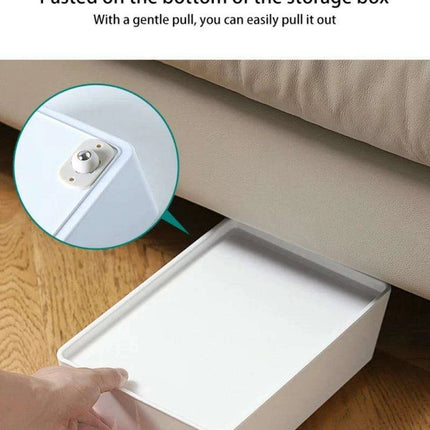 Set of 4 Adhesive 360° Swivel Casters for Effortless Movement of Bins and Cans - Très Elite