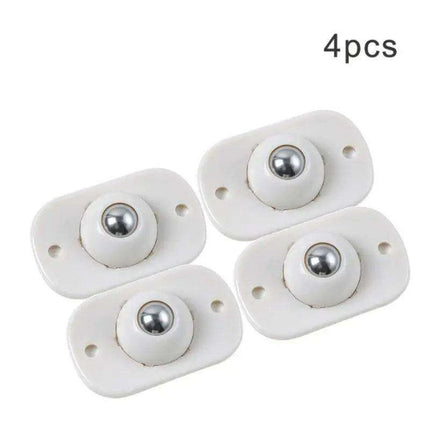 Set of 4 Adhesive 360° Swivel Casters for Effortless Movement of Bins and Cans..