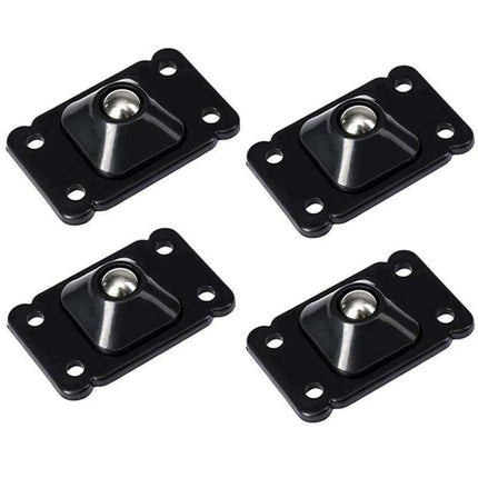 Set of 4 Adhesive 360° Swivel Casters for Effortless Movement of Bins and Cans - Très Elite