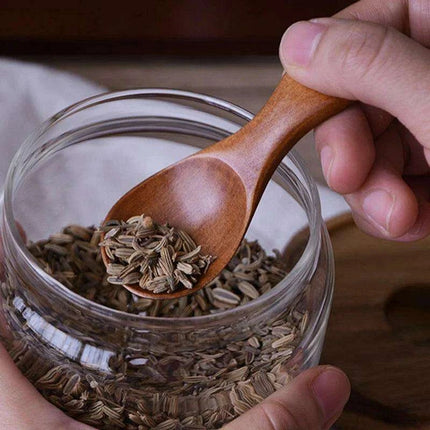 Set of 4 Eco-Friendly Mini Wooden Spoons for Spices and Sugar - Très Elite