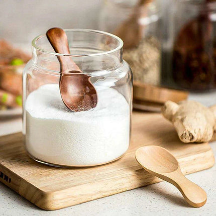Set of 4 Eco-Friendly Mini Wooden Spoons for Spices and Sugar - Très Elite
