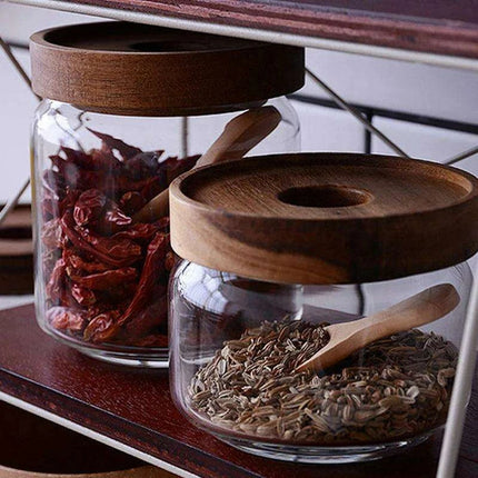 Set of 4 Eco-Friendly Mini Wooden Spoons for Spices and Sugar - Très Elite