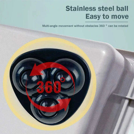 Set of 4 Silent 360° Swivel Wheels for Effortless Mobility of Kitchen Appliances and Trash Bins - Très Elite