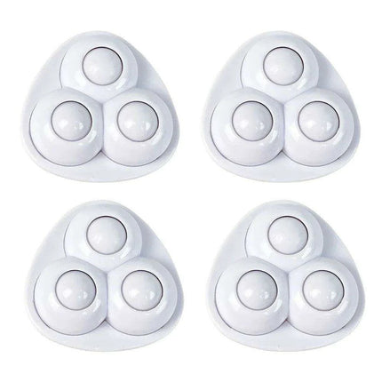 Set of 4 Silent 360° Swivel Wheels for Effortless Mobility of Kitchen Appliances and Trash Bins