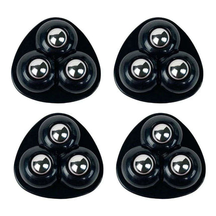 Set of 4 Silent 360° Swivel Wheels for Effortless Mobility of Kitchen Appliances and Trash Bins