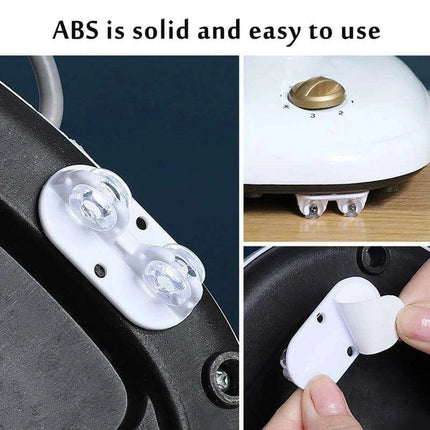 Set of 4 Silent Self-Adhesive Mini Caster Wheels for Easy Movement of Storage Bins and Trash Cans - Scratch-Free and Versatile - Très Elite