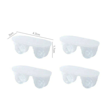 Set of 4 Silent Self-Adhesive Mini Caster Wheels for Easy Movement of Storage Bins and Trash Cans - Scratch-Free and Versatile - Très Elite