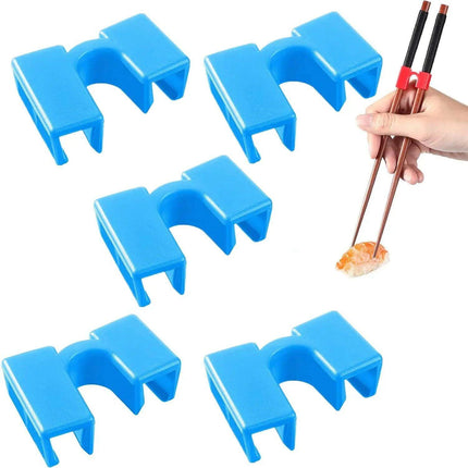 Set of 5 Easy-to-Use Reusable Chopstick Training Helpers - Perfect for Mastering Dining Skills - Très Elite