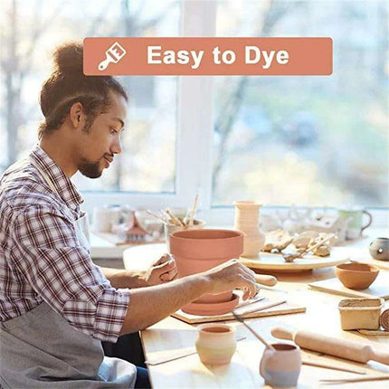Set of 6 Adorable Mini Terracotta Pots with Saucers - Perfect for Succulents, Cacti, and Herbs - Sturdy Clay Planters for Home and Garden Decoration - Très Elite