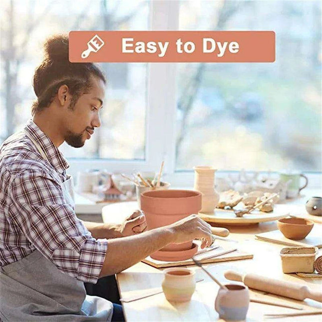 Set of 6 Adorable Mini Terracotta Pots with Saucers - Perfect for Succulents, Cacti, and Herbs - Sturdy Clay Planters for Home and Garden Decoration