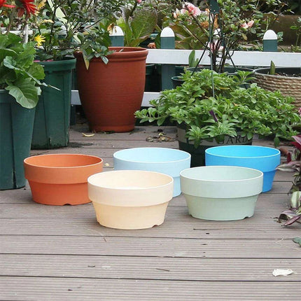 Set of 6 Chic Clay Planters - 12.5cm Pots for Indoor & Outdoor Succulent and Herb Gardening - Très Elite