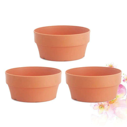 Set of 6 Chic Clay Planters - 12.5cm Pots for Indoor & Outdoor Succulent and Herb Gardening - Très Elite
