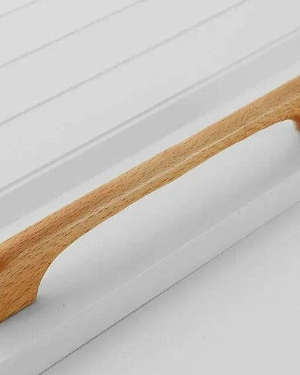 Chic Wooden Cabinet Knobs - Distinctive Walnut & Beech Drawer Handles for Elegant Home Interiors