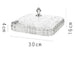 Chic Clear Candy and Snack Organizer Tray with Decorative Lid for Stylish Home Storage