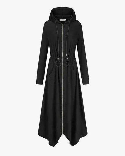 Elegant Summer Modal Dress with Gold Zipper and Comfortable Loose Fit