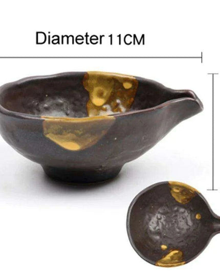 Chic Ceramic Soy Sauce Dipping Dish Set with Multi-Purpose Serving Tray