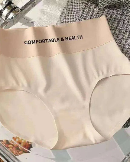 High Waist Seamless Ice Silk Women's Briefs - Ultimate Comfort Invisible Underwear