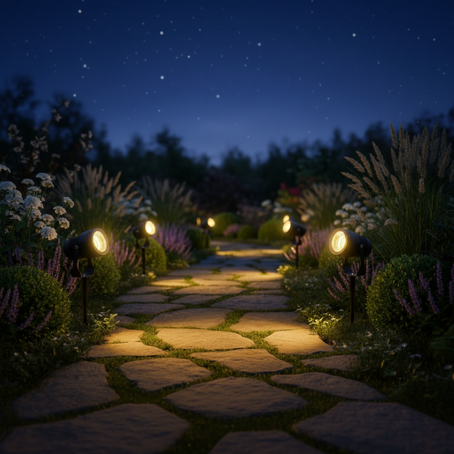 LED Lighting 0109 Waterproof LED Garden Path Spotlights, 5W/10W, IP65