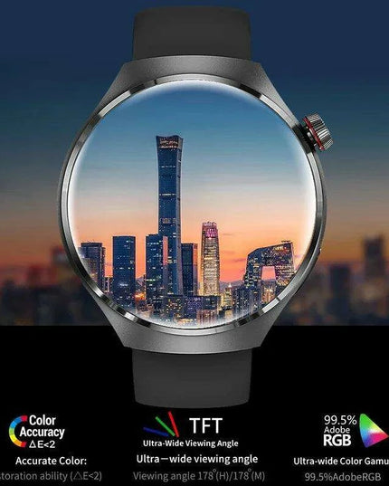 Men's Smart Watch with High-Resolution AMOLED Display and Advanced Health Tracking Features