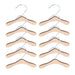 10-Piece Wooden Dog Clothing Hangers - Sturdy and Lightweight Pet Apparel Organizers