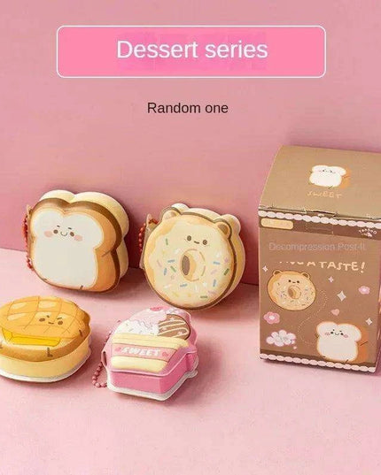 Cute Cartoon Character Silicone Memo Pad and Planner Sticker Set