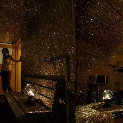Galactic Dreams 3D Star Projector Lamp - Magical USB Night Light for Kids' Rooms and Relaxing Ambiance