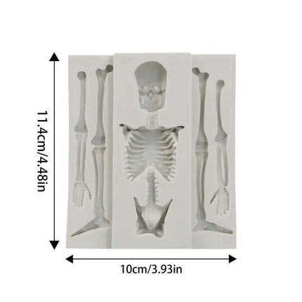 Creepy Creative Skeleton Silicone Mold for Baking and Crafting Adventures
