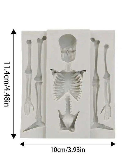 Creepy Creative Skeleton Silicone Mold for Baking and Crafting Adventures
