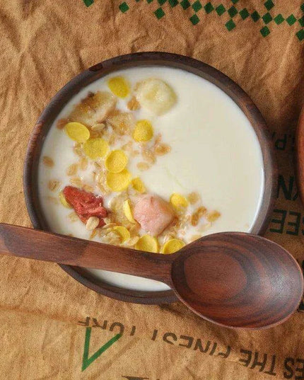 Chic Acacia Wooden Bowl for Children - A Stylish Addition to Mealtime