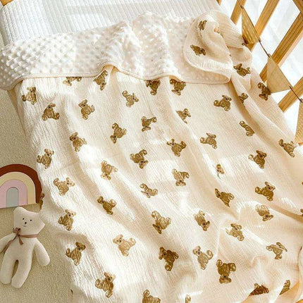 Autumn Comfort Fleece Baby Swaddle and Quilt Blanket