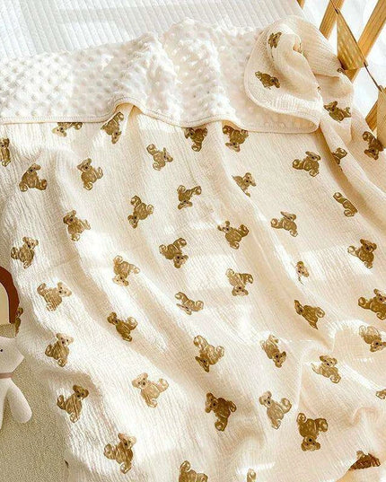 Autumn Comfort Fleece Baby Swaddle and Quilt Blanket