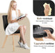Sleek Mid-Century Dining Chair Ensemble: 4 Premium Leather-Cushioned Seats