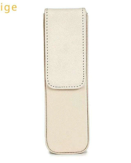 Elegant Genuine Leather Pen Organizer - Stylish Storage for Office and Travel