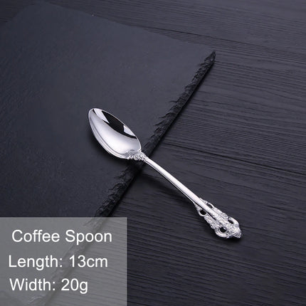 Gold Vintage Stainless Steel Cutlery, Individual Pieces | Très Elite