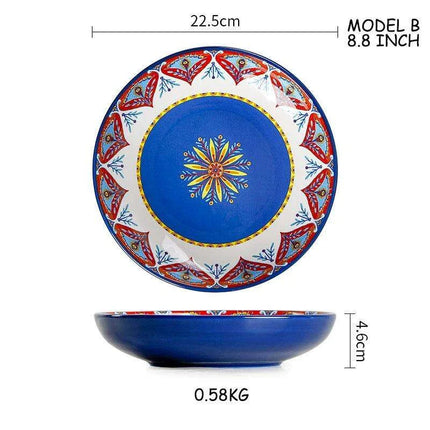 Stylish Yellow Ceramic Dining Set - Mug, Kettle, Plate, and Spoon Bowl, American Style